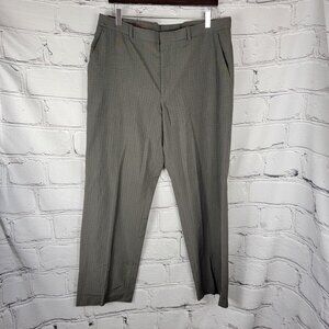 Perry Ellis Mens 36x32 Portfolio Dress Pants Classic Fit Gray Business‎ Casual